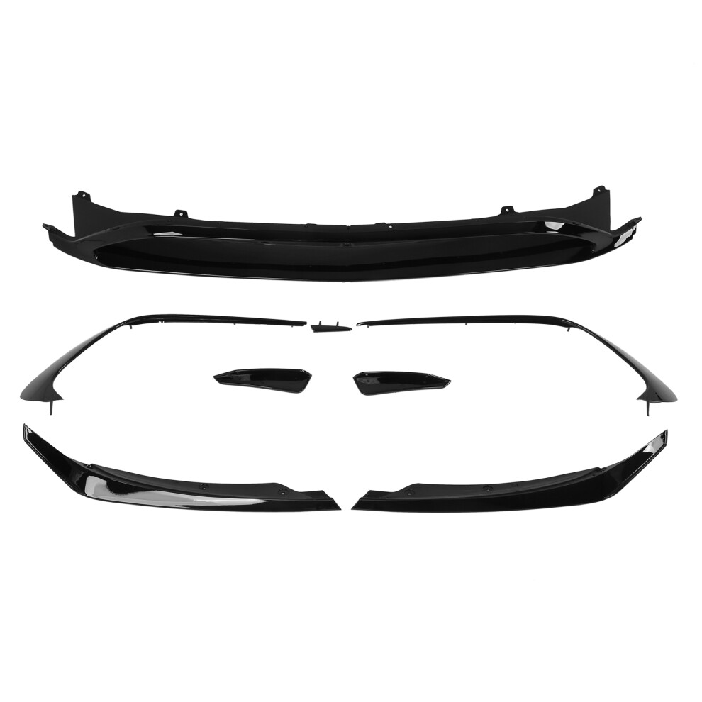 Gloss Front Bumper Aero Splitter Lip Kit Black 9121376502415