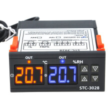 Digitaler Temperatur-Feuchtigkeitsregler –20 C bis +80 C, 0 % bis +100 % RH, präzentes Hygrometer-Thermometer, 110V–220V