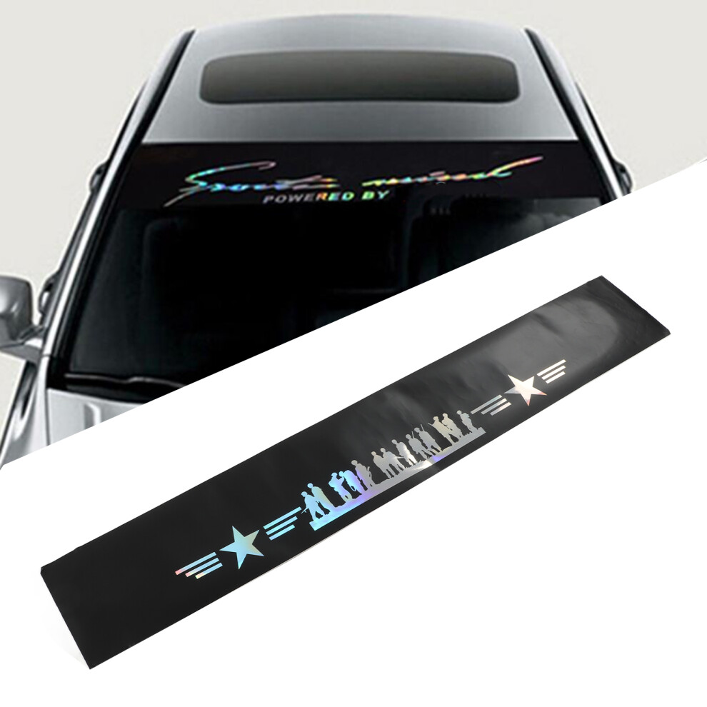 Universal 130X21cm Star Pattern Windshield Decal For Most Cars 5021340059003