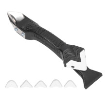 3-in-1 Silicone Trowel Scraper Sealant Removal Kit, ABS, 5Pcs