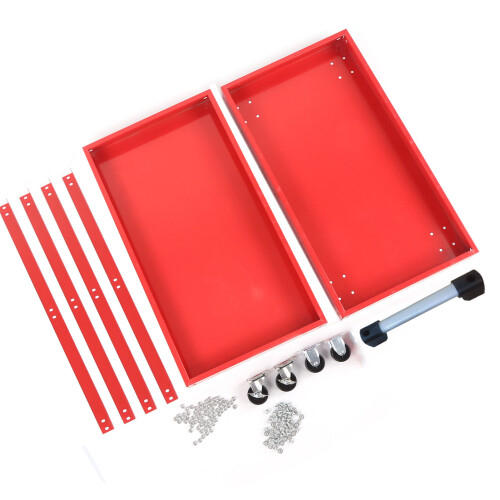 Service Tool Cart 2‑Tray Rolling Utility Mobile 1