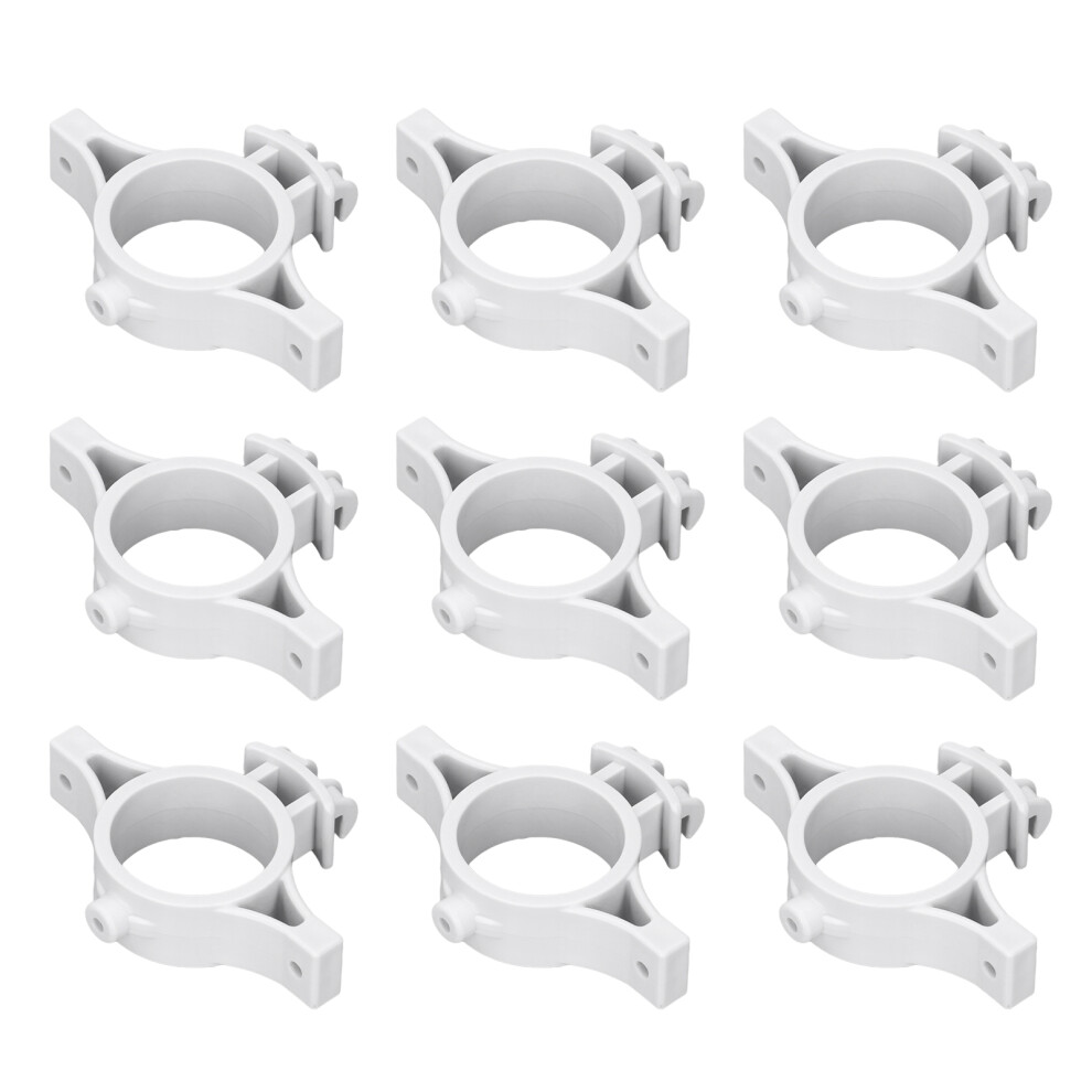 50 Pcs Farm Electric Fence Insulators Pulse Terminal Rods 3.2Cm Hole Gray 5001340061275