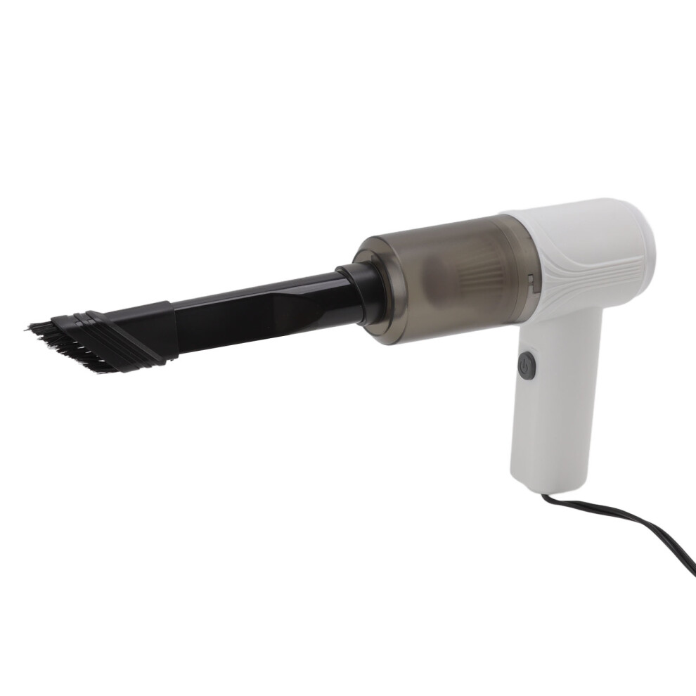 Portable 12V Car Vacuum Cleaner 12000Pa Washable Filter In White 4641340063926