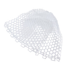 Fliegenfischer Landingnetz Klar Weiß Weiches Gumminetz zum Forellenfangen und -freilassen für Angler 32cm
