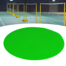 10 Stück Sportboden-Punktmarkierungen Flache Scheibe Leuchtende Farben Flache Feldbodenmarkierungen für Tennis und Fußballtraining Grün