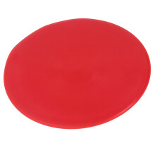 10 Stück Sportboden-Markierungspunkte Flacher Disc Marker Leuchtende Farben Flache Felddots für Tennis und Fußballtraining Rot