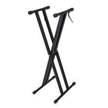 Portable X Style Keyboard Stand Double Braced