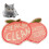 Fruchtförmige Katzenstreu-Matte Pfirsich 40x60cm PVC 4