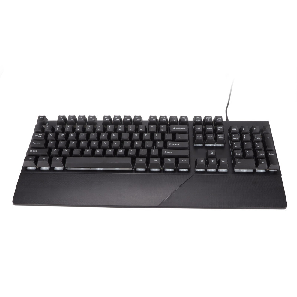 Rgb Wired Mechanical Keyboard 104 Keys With Wrist Rest, Black 4221340072380