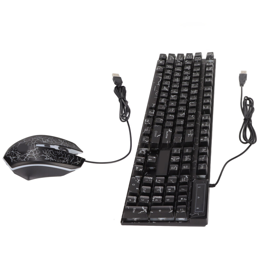 Usb Keyboard Mouse Combo 104 Keys Colorful Backlight, 800/1000/1600 Dpi 8381340072318