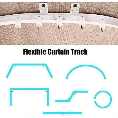 5 Meters Bendable Ceiling Curved Curtain Track Flexible Ceiling Curtain 1