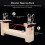 Solid Wood Bracelet Weaving Rack Adjustable Length Portable 22.3x8.8cm 6