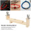 Solid Wood Bracelet Weaving Rack Adjustable Length Portable 22.3x8.8cm 8