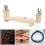 Solid Wood Bracelet Weaving Rack Adjustable Length Portable 22.3x8.8cm 16