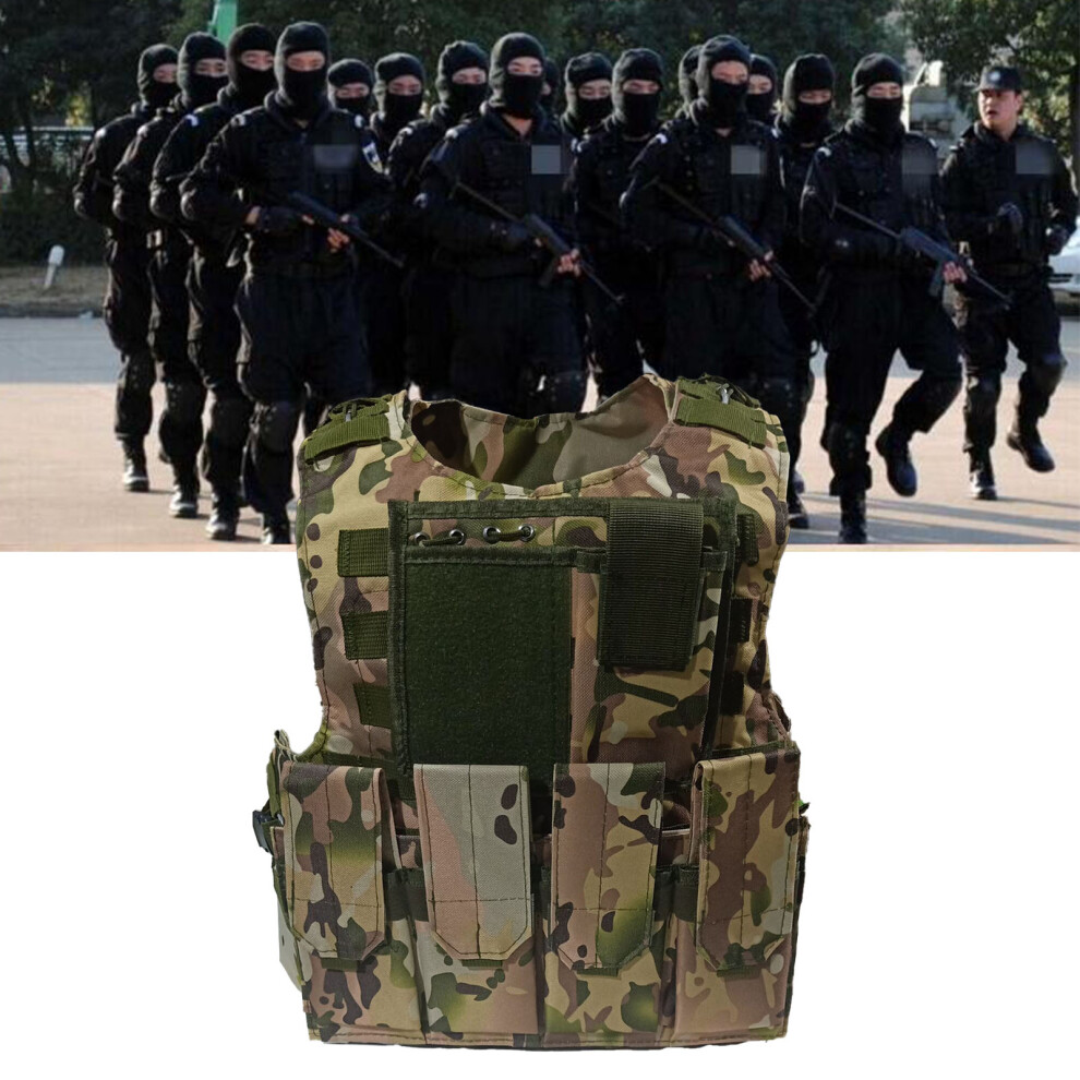 Leichter MäNner-MilitäRweste, Verstellbar, FüR Outdoor-Training, Multifunktionale Outdoor-AusrüStung Zum Angeln Und Reisen Cp-image