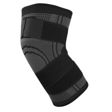 Atmungsaktiver, dünner Kompressions-Knieband für Fitness und Outdoor-Aktivitäten – Knieprotektor für Radfahren, Basketball, Schwarz, XL