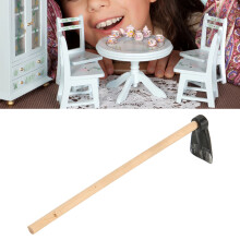20 Stück Miniatur-Harke Holz Nachbildung Gartengeräte Spielzeug Mini-Harke Dekoration für 1/12 1/6 Puppenhaus