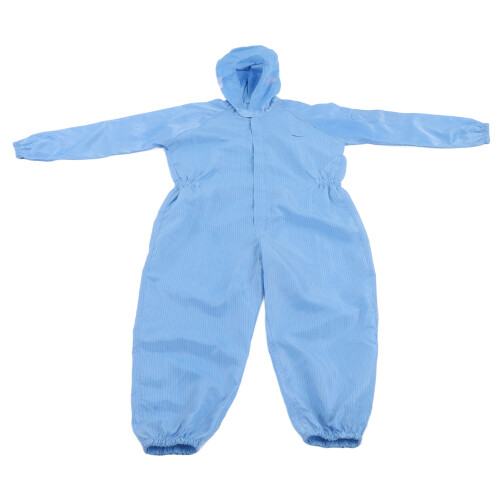 Mono de protección universal antiestático con capucha, azul XL 1
