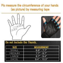 1 Paar Halbfingerhandschuhe mit Handgelenkband, verdickte Silikon-Palmenhandschuhe für Fitness, Radfahren, Krafttraining, Größe XL