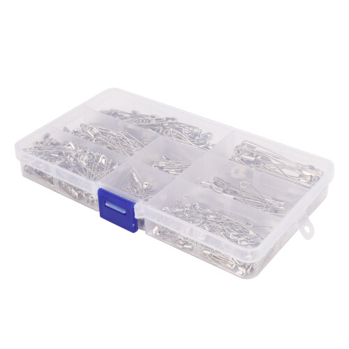 460Pcs Safety Pins Assorted 7 Sizes Iron Durable Reusable Sewing & Craft