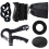 5Pcs Hand Grip Strength Trainer Set Silicone Black, 360g 8