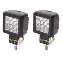 Luces LED tipo pod de 2 pulgadas 27 W 9-30 V carcasa trasera negra