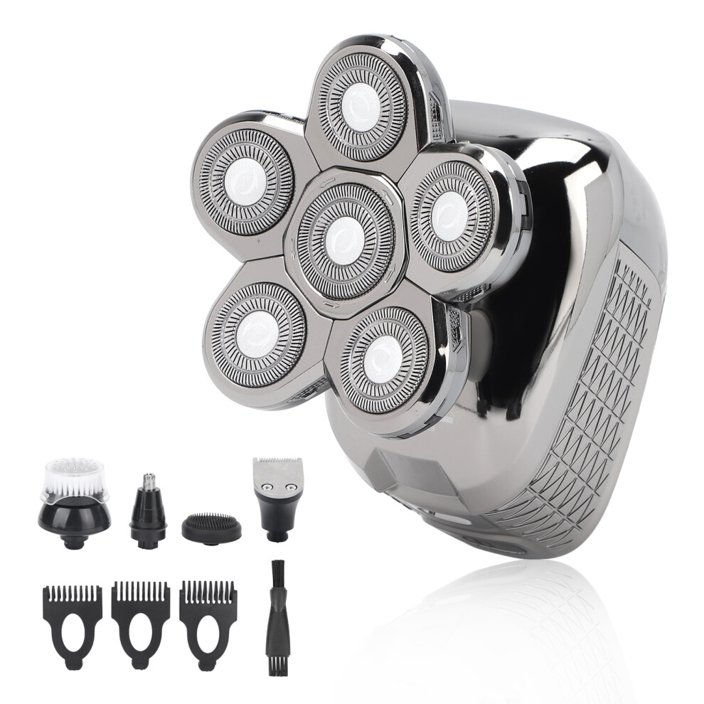 6D Electric Razor 5 in 1 Men's Rechargeable Bald Head Shaver Grooming Kit