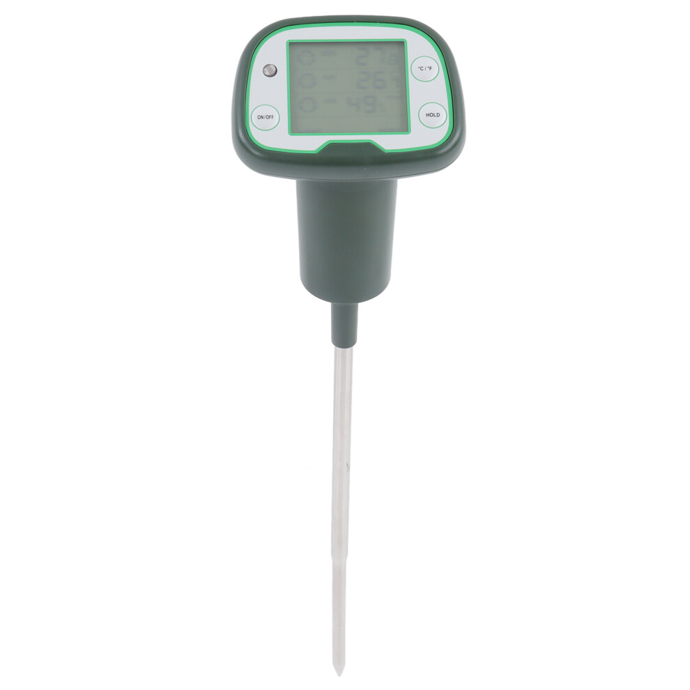 Digital Soil Moisture & Temperature Meter, Air Humidity Tester For Greenhouse 8741340090932