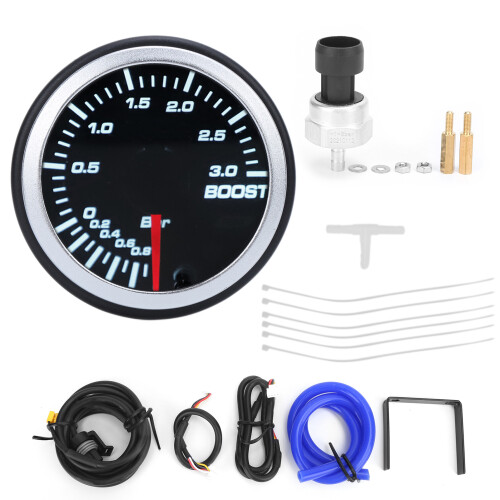 2in 12V Turbo Boost Meter -1-3Bar Display Range 10