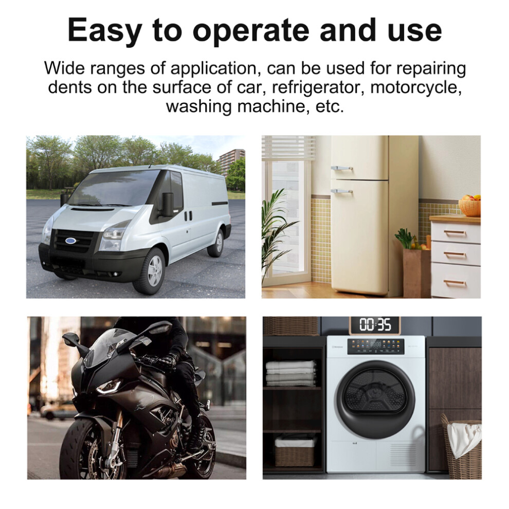 Kfz-Dellen-Reparaturset Ziehhaken Werkzeug Ohne Lackiertape Klebe-Puller Mit Metallstange Auto Karosserie Blech Dellen Entfernung Werkzeug-image