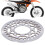 Motorcycle Rear Brake Discs OD210mm/8.3in 11