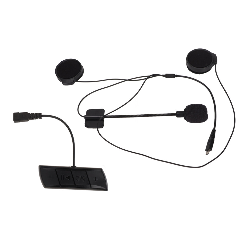Motorcycle Helmet Bluetooth Headset Waterproof 500mAh Noise Reduction