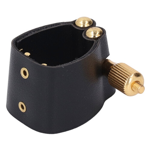 Sax Mouthpiece Ligature Leather Strap with Metal 2