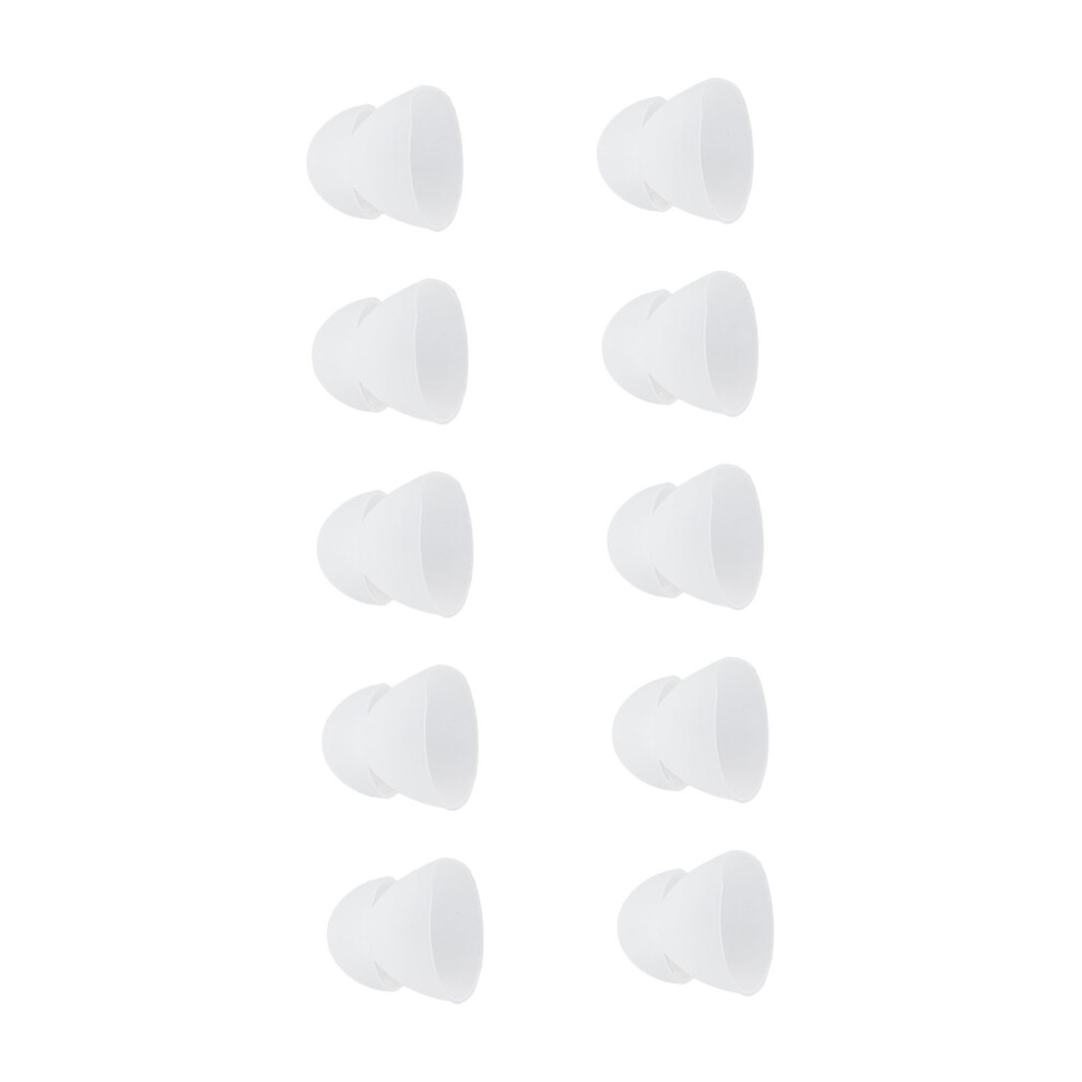 Replacement 10mm Double Layer Silicone Domes for Hearing Amplifiers - White
