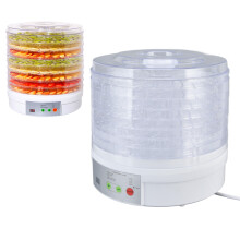 350W 8-Tray Food Dehydrator BPA Free White Electric Dryer for Fruits & Jerky
