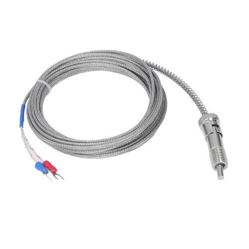 Termocupla tipo K 5m M12 0-400 resorte de compresión 1