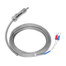 Sensore di temperatura a termocoppia 0-400 C Tipo K Sonda a molla di compressione M12 5m