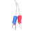 Termocupla de tipo K, con sonda, 200mm, 3m, 0-400, SS 12