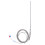 Termocupla de tipo K, con sonda, 200mm, 3m, 0-400, SS 10