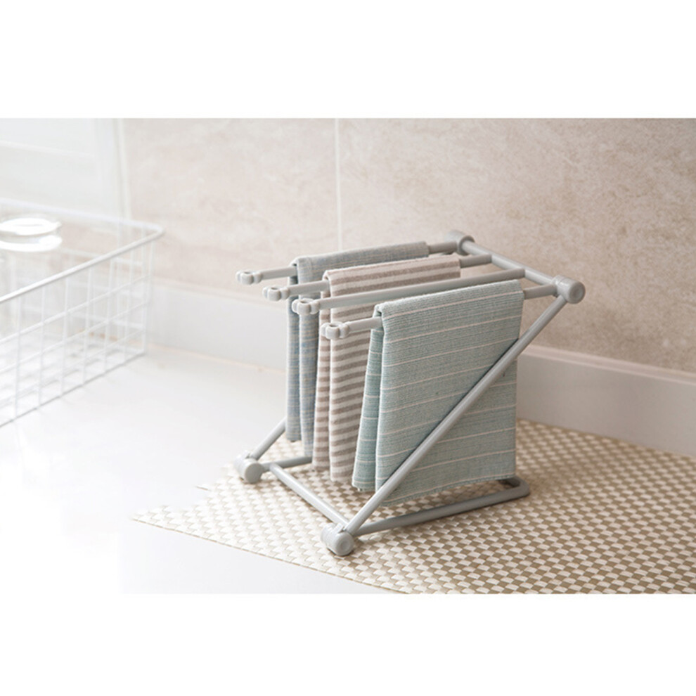 Foldable Pink Washcloth Holder PP Kitchen Dish Cloth Storage Rack-image-OPC-PJK7PH6-NEW