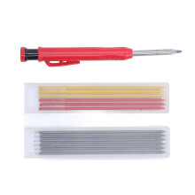 Multifunctional Woodworking Marking Pen with Alloy Tip & Colorful Refills