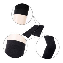 1 Paar Schlanke Armsleeves Weich Bequem Atmungsaktiv Elastisch Nylon Große Größe Kompressionsarmformer Schwarz Einheitsgröße