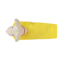 Cartoon Türstopper, süßes Tier-Design, druckfrei, dekorativer Türkeil für Zuhause und Büro, weißes Maus-Design
