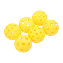 6 Stück Outdoor Pickleball, 26 Löcher, 40 Löcher Trainings-Pickleball für Outdoorplätze
