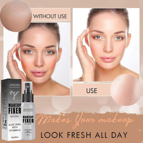 Waterproof Setting Spray - Long-Lasting, Non-Peeling Makeup Fixer with Vitamin E & Aloe Vera, 30ml 1