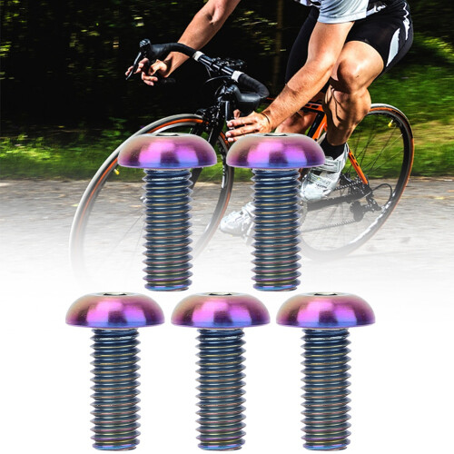 5pcs / Pack Titanium Alloy M5*12 Bicycle Water 1