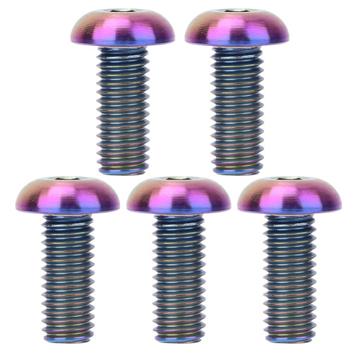 5pcs / Pack Titanium Alloy M5*12 Bicycle Water