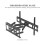 TV Stand with Bracket Height Adjustable Table Top TV Stand 2