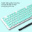 TF770 2.4G Wireless Keyboard Mouse Combo, Blue, 104 Keys, Compact 4
