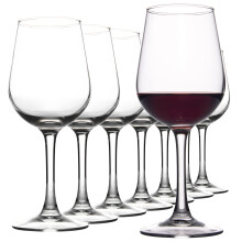 Fully Tempered Wine Glasses Set of 8, 15.5 oz Shock Resistant Stem Glasses for Red or White Wine, Dishwasher Safe